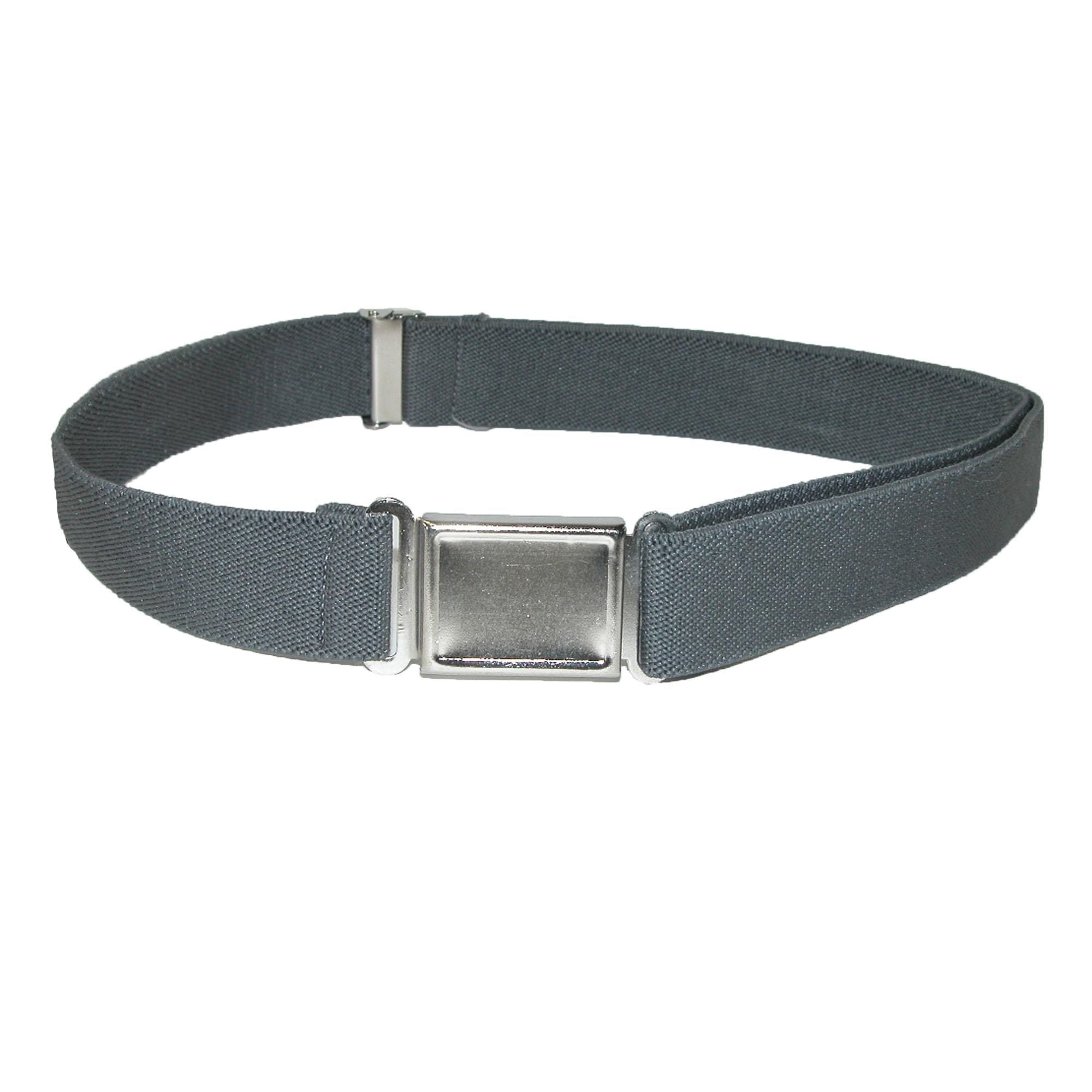 CTM® Kids' Adjustable Elastic Belt with Magnetic Buckle (Pack of 3 Colors) - Black / Navy / Red