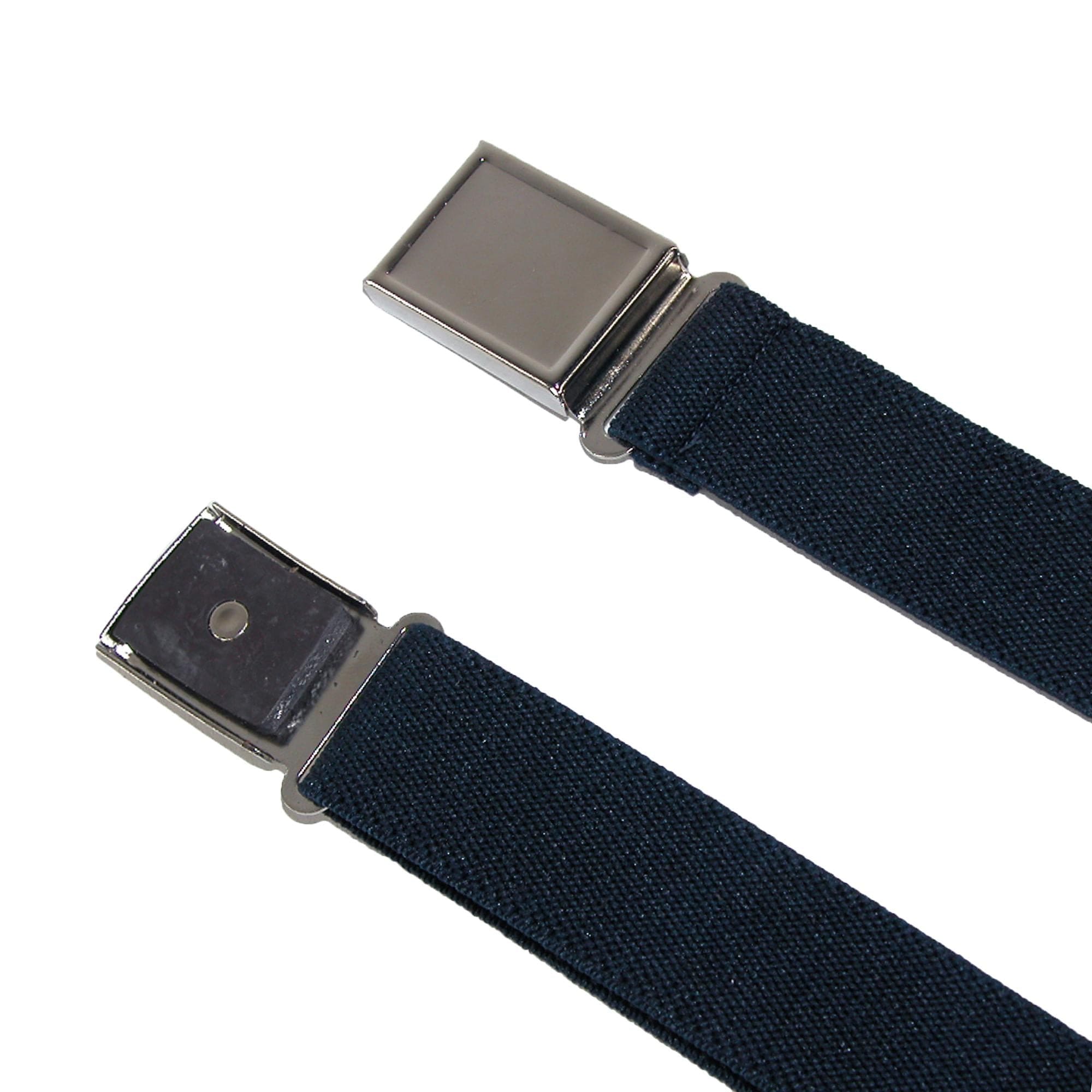 CTM® Kids' Adjustable Elastic Belt with Magnetic Buckle (Pack of 3 Colors) - Black / Navy / Red