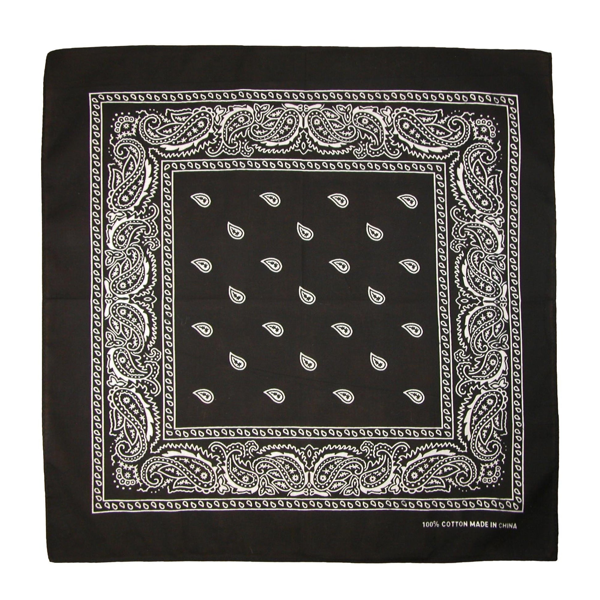 CTM® Classic Cotton Paisley Bandana - All-Purpose Function and Style