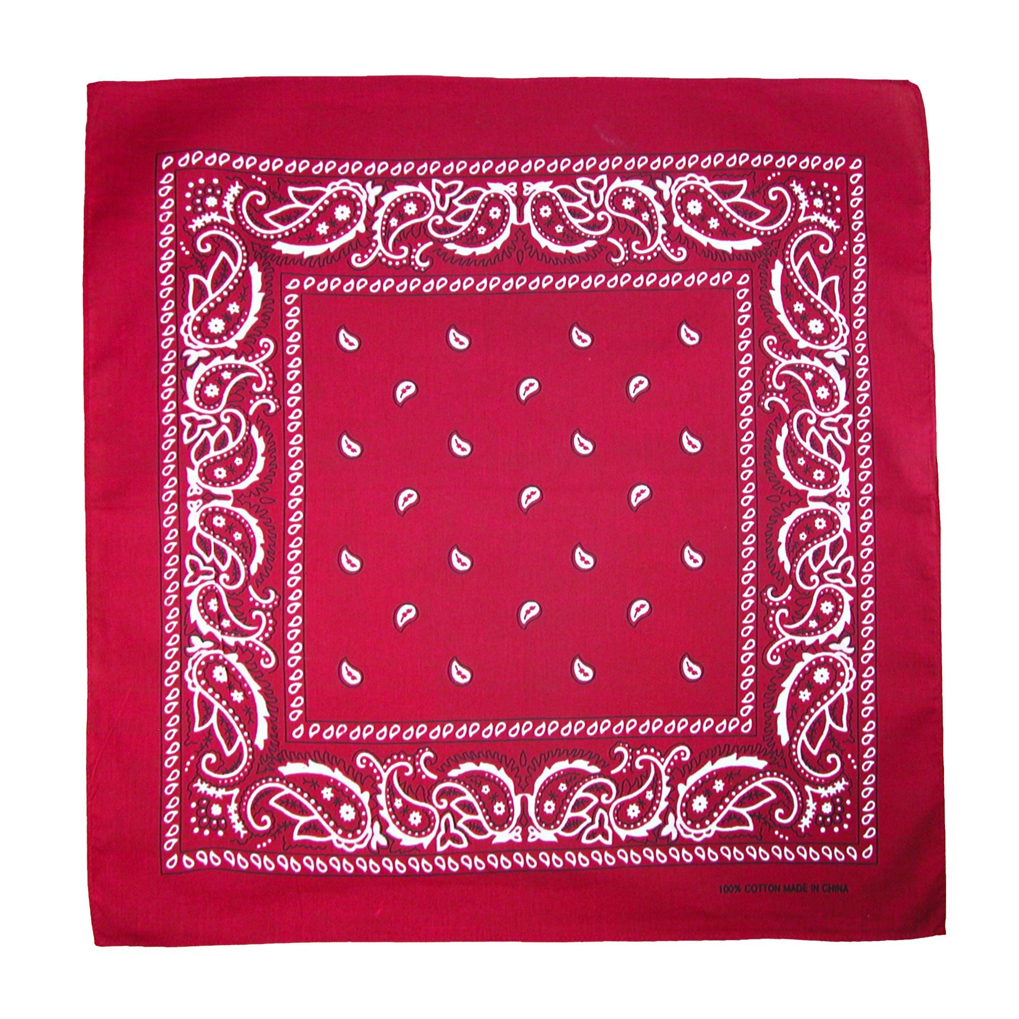 CTM® Classic Cotton Paisley Bandana - All-Purpose Function and Style