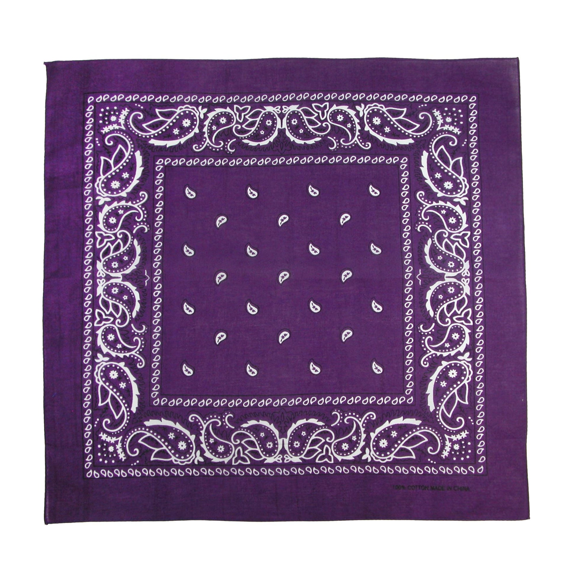 CTM® Classic Cotton Paisley Bandana - All-Purpose Function and Style - Classic Cotton Paisley Bandana - All-Purpose Function and Style