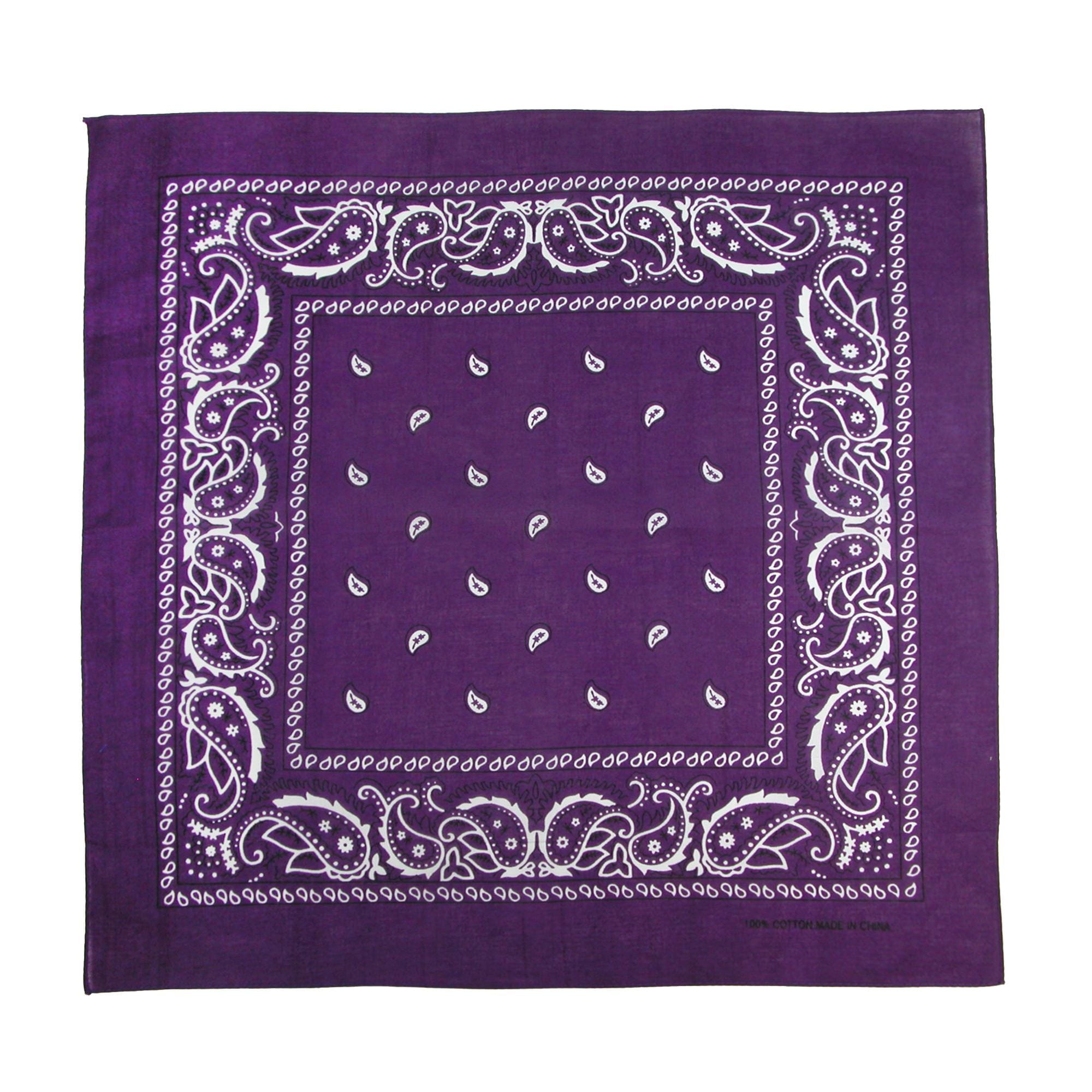 CTM® Classic Cotton Paisley Bandana - All-Purpose Function and Style - Classic Cotton Paisley Bandana - All-Purpose Function and Style