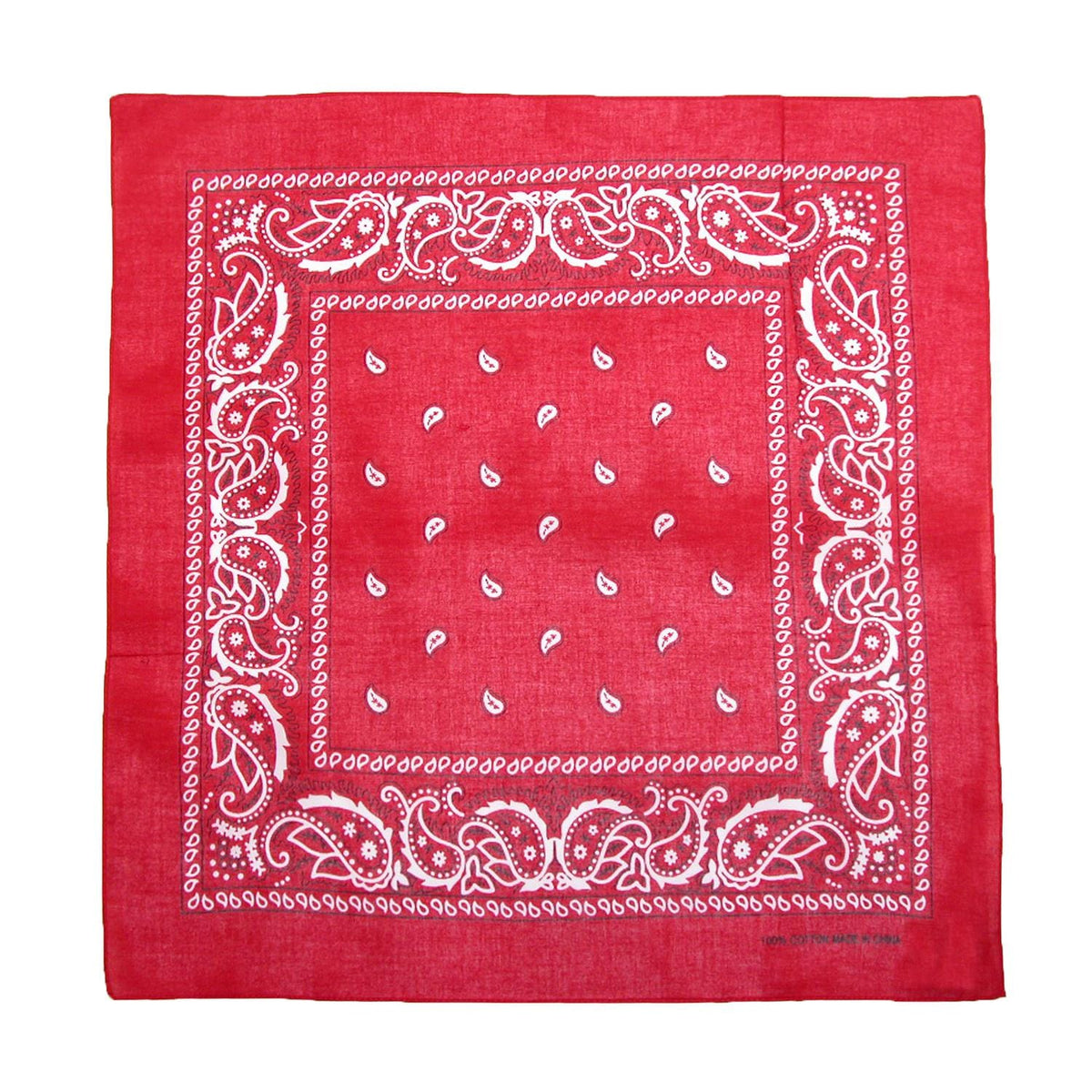 CTM® Cotton Paisley All-Purpose Bandanas (Pack of 5 of Same Color) - Cotton Paisley All-Purpose Bandanas (Pack of 5 of Same Color)