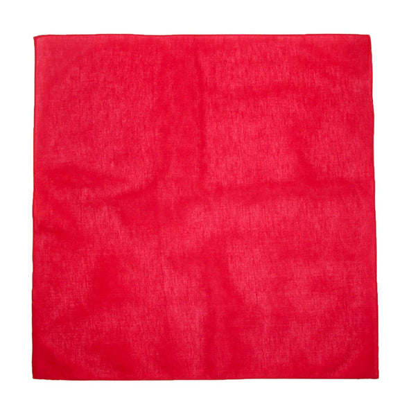 Cotton All Purpose Solid Bandana (Pack of 5 of Same Color)