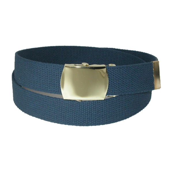 Cotton Adjustable Belt with Brass Buckle