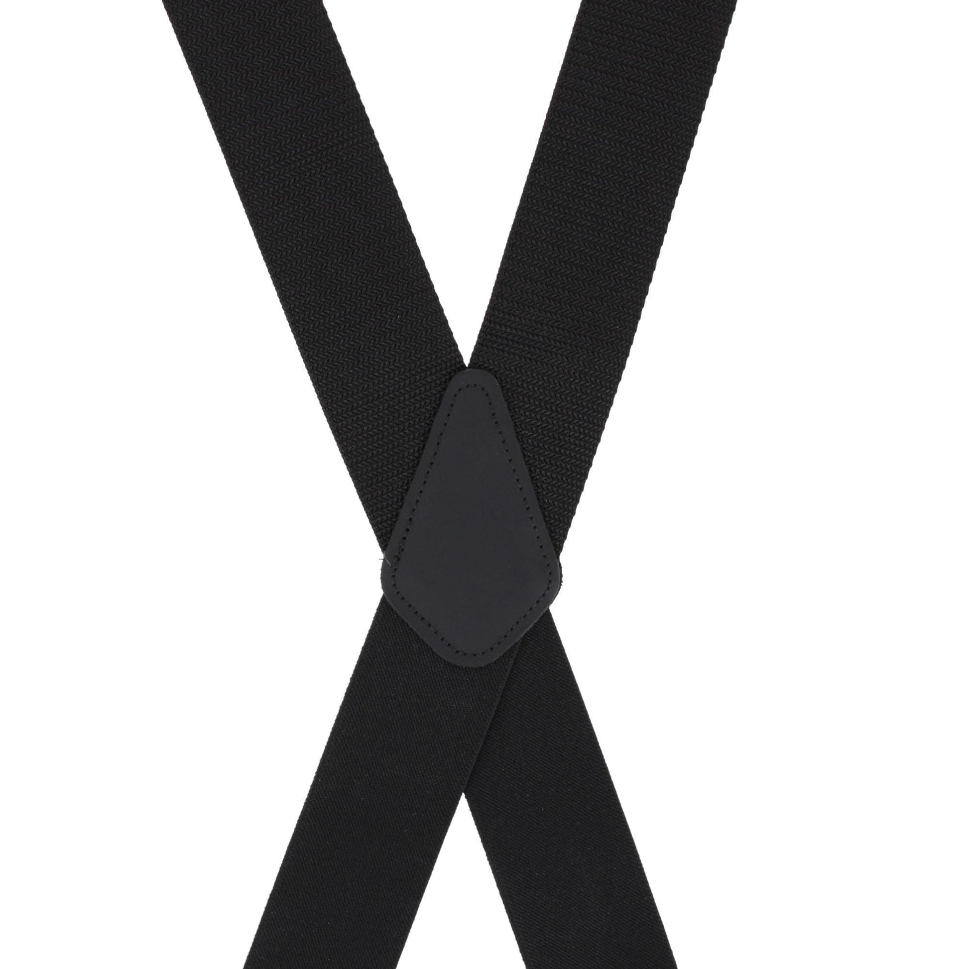 CTM® Men's Made in USA 2-Inch Heavy Duty Construction Suspenders - Black