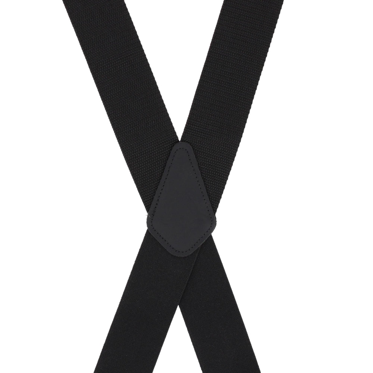 CTM® Men's Made in USA 2-Inch Heavy Duty Construction Suspenders - Black