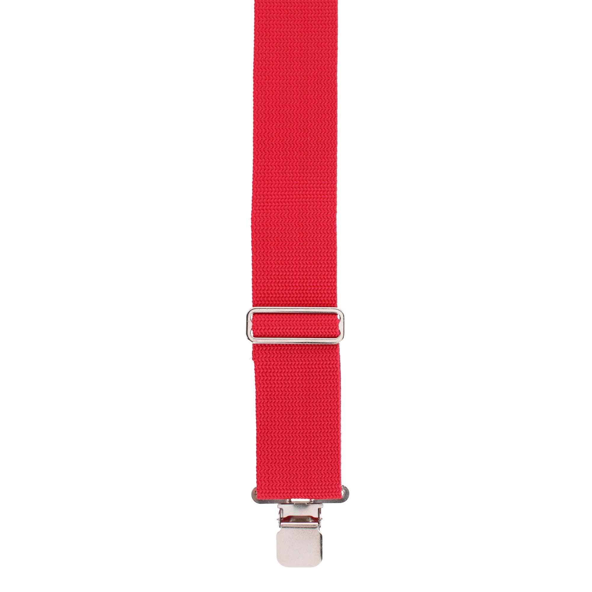 CTM® Men's Made in USA 2-Inch Heavy Duty Construction Suspenders - Red