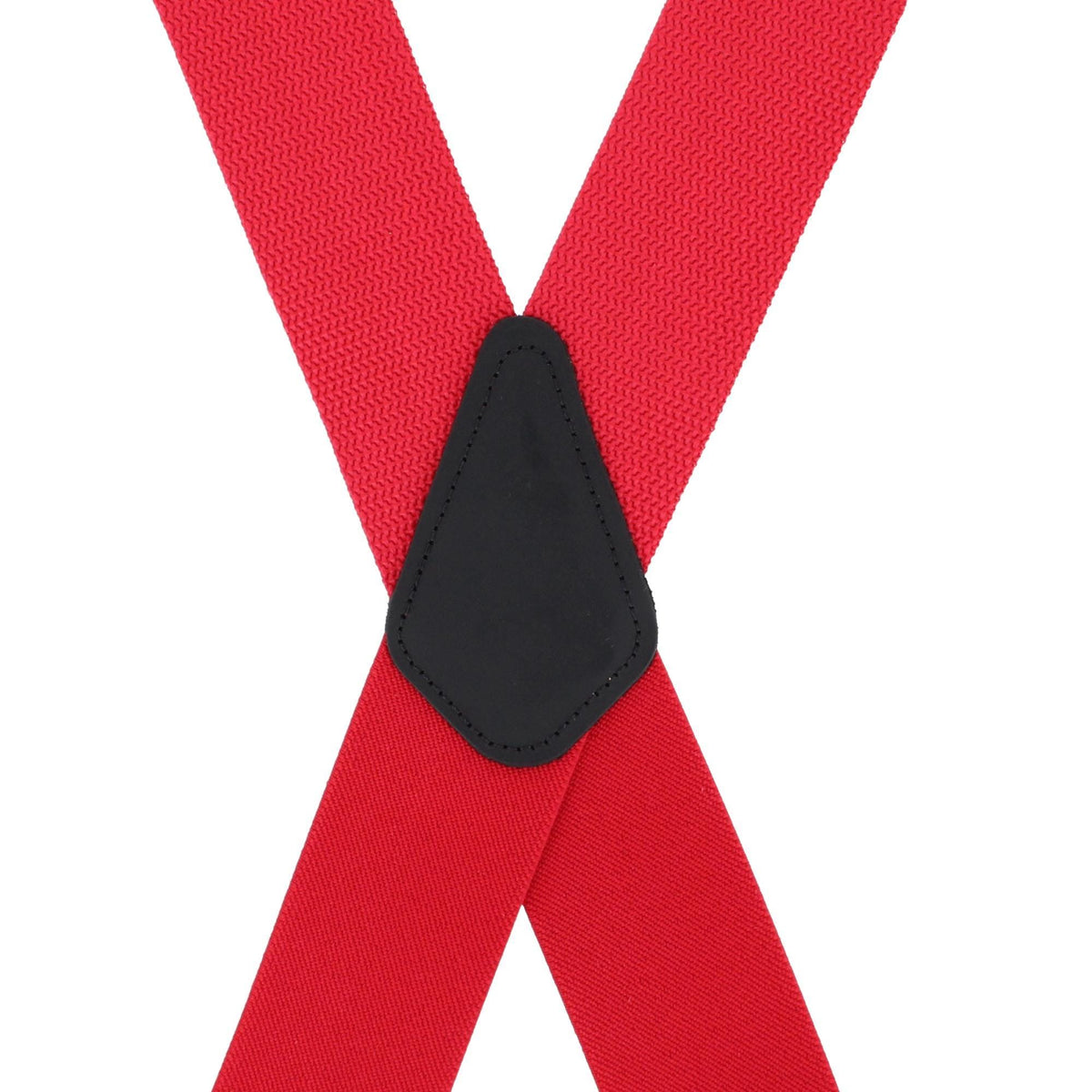 CTM® Men's Made in USA 2-Inch Heavy Duty Construction Suspenders - Red