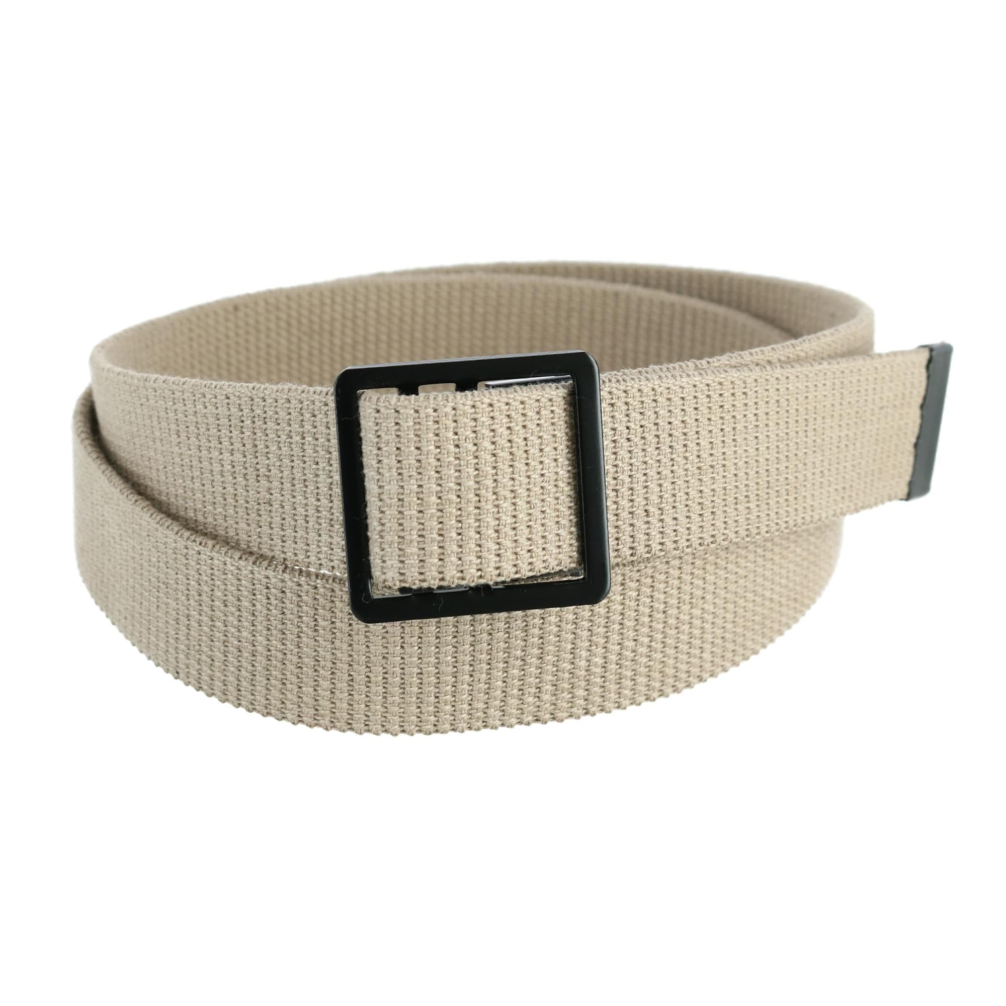CTM® Men's Military Grade Belt with Open Face Buckle