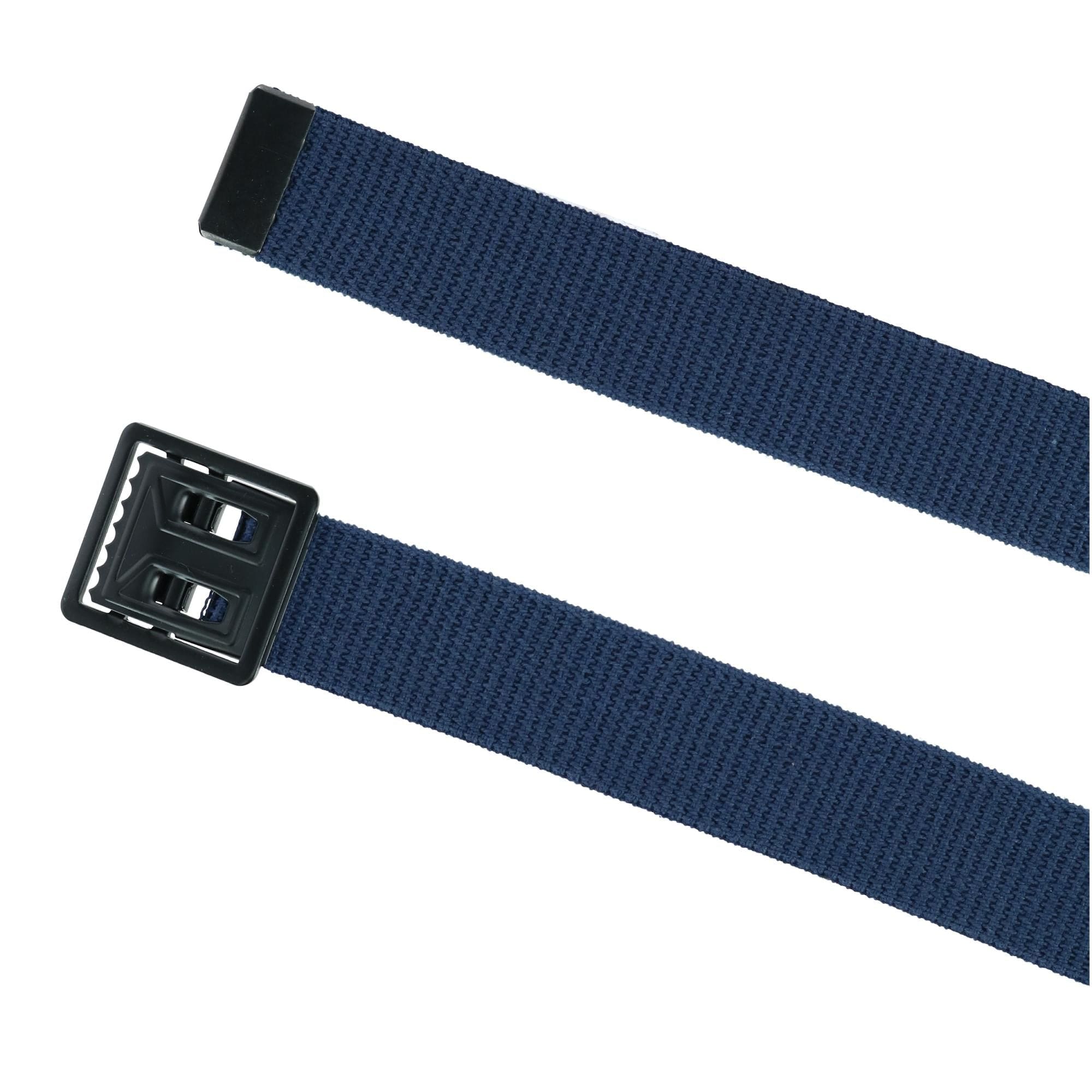 CTM® Men's Military Grade Belt with Open Face Buckle - Navy