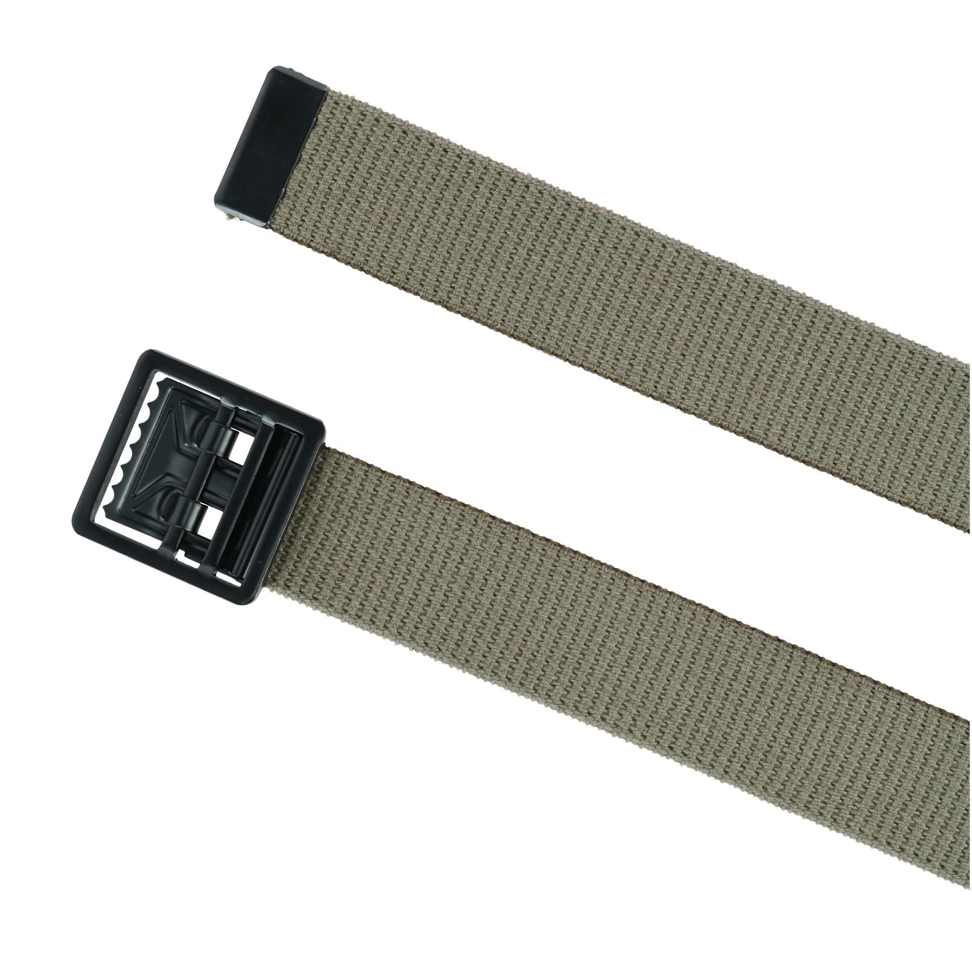 CTM® Men's Military Grade Belt with Open Face Buckle - Olive Drab