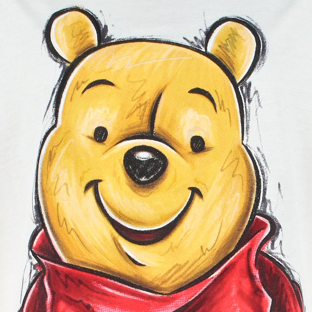 Jerry Leigh Juniors Disney Winnie the Pooh  Oversized Tee Shirt - Cream