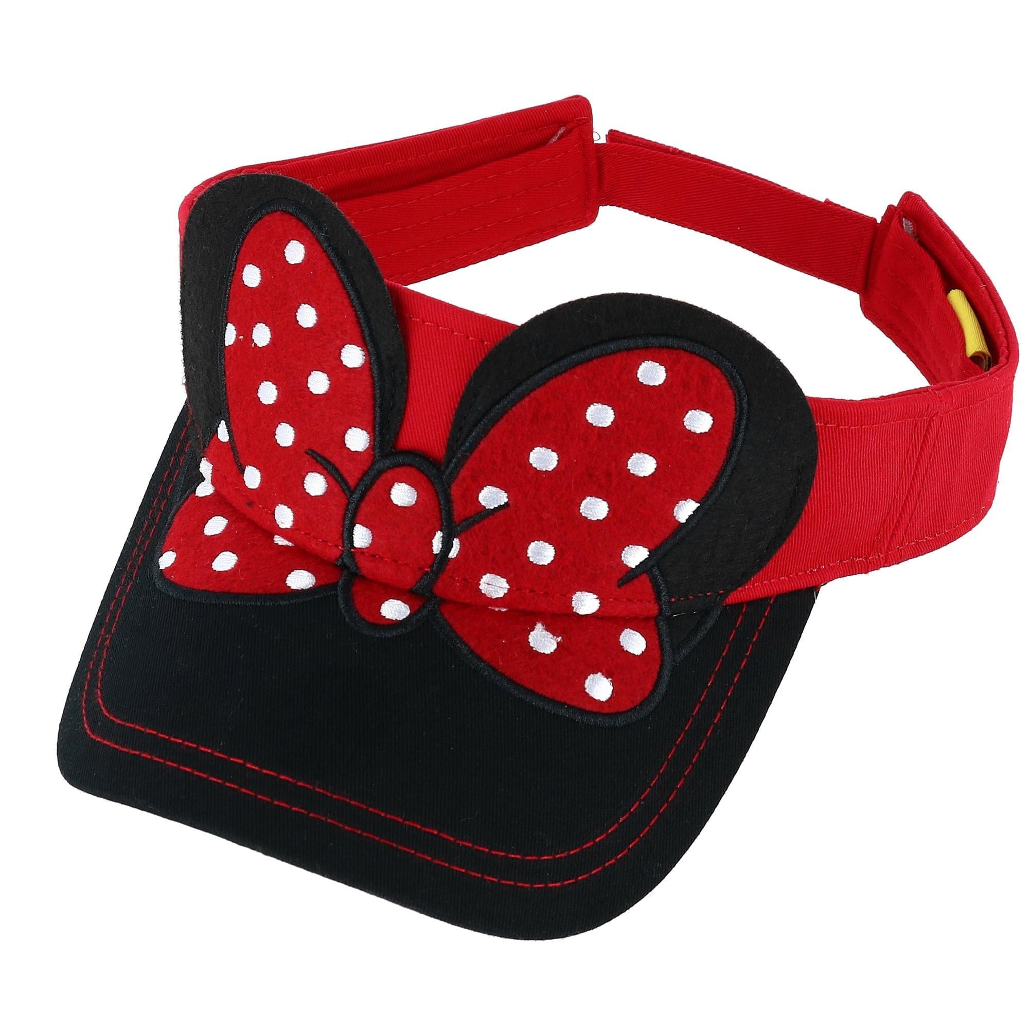 Jerry Leigh Disney Women's Minnie Mouse Visor with 3D Ears and Bow - Black