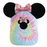 Disney Kids Tie Dye Minnie Mouse Baseball Cap with Bow and Ears