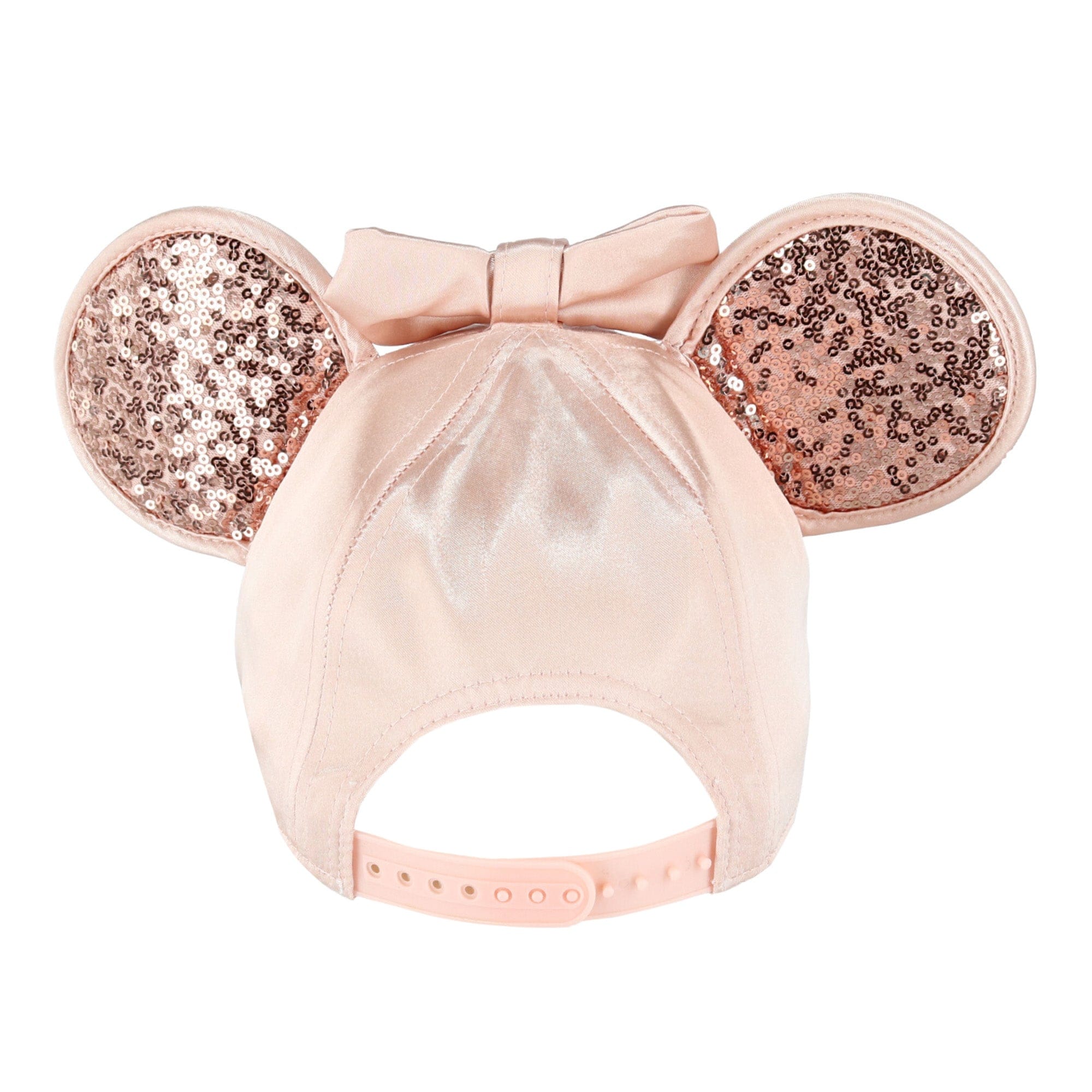 Jerry Leigh Disney Women's Minnie Mouse Baseball Cap with 3D Bling Ears - Pink