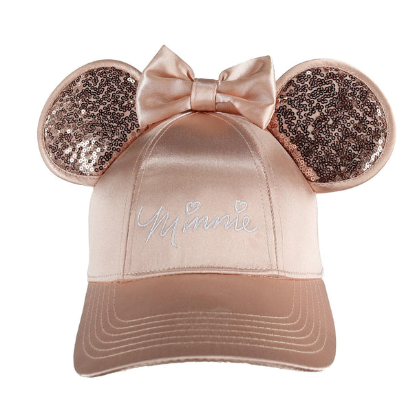 Disney Women's Minnie Mouse Baseball Cap with 3D Bling Ears