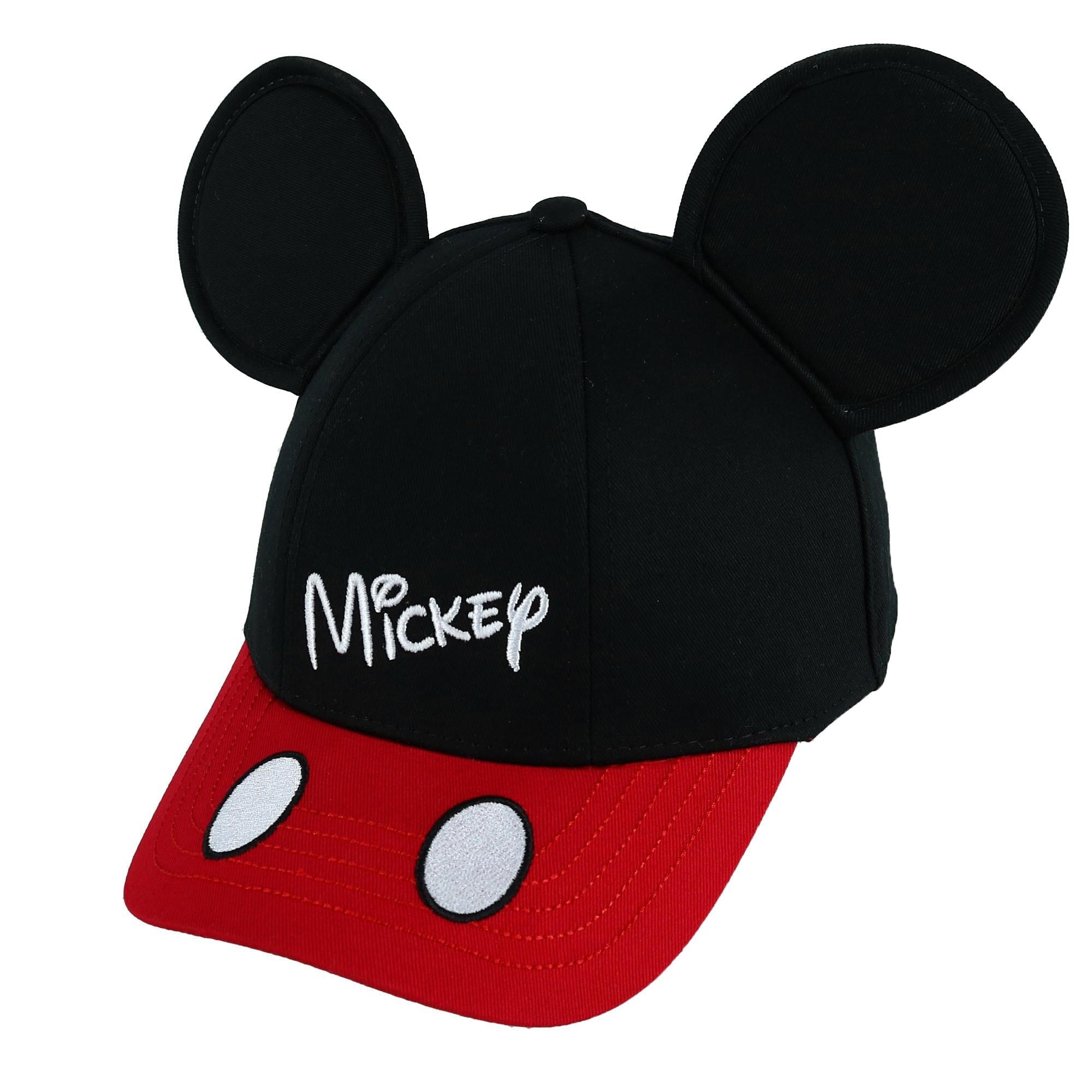 Jerry Leigh Disney Kids' Mickey Mouse Baseball Cap with 3D Ears - Black