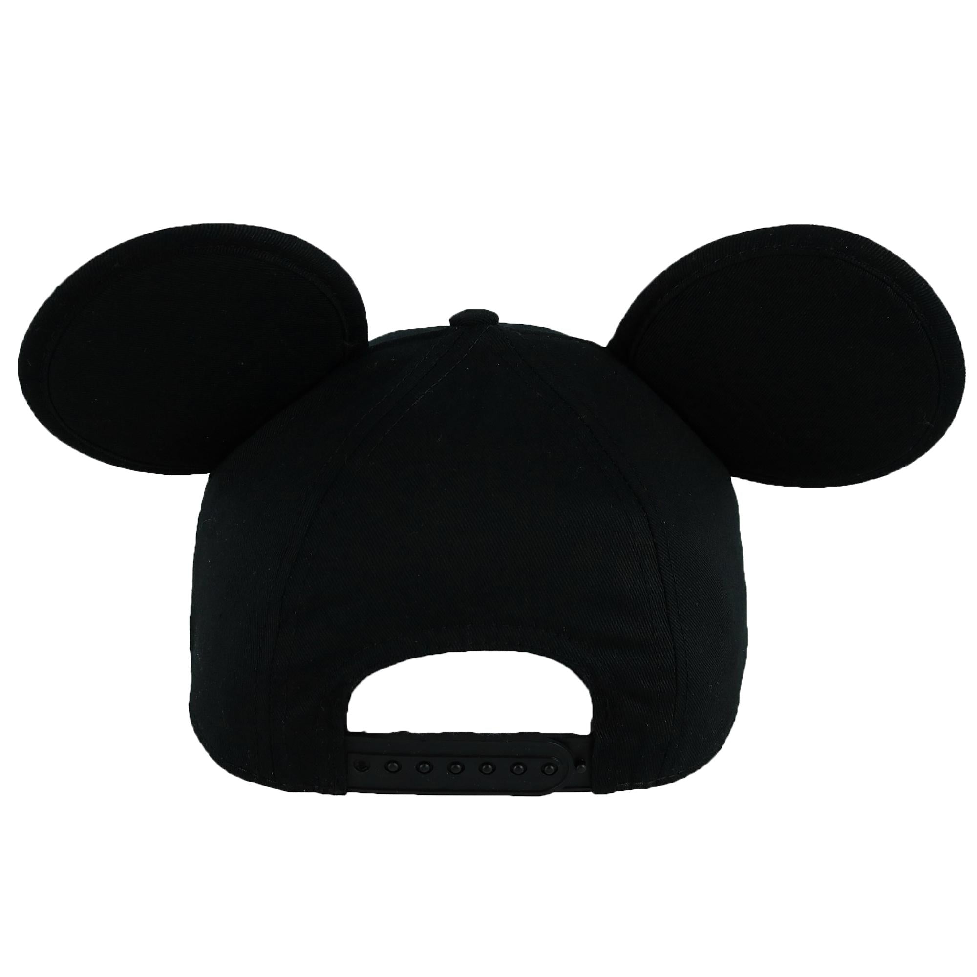 Jerry Leigh Disney Kids' Mickey Mouse Baseball Cap with 3D Ears - Black