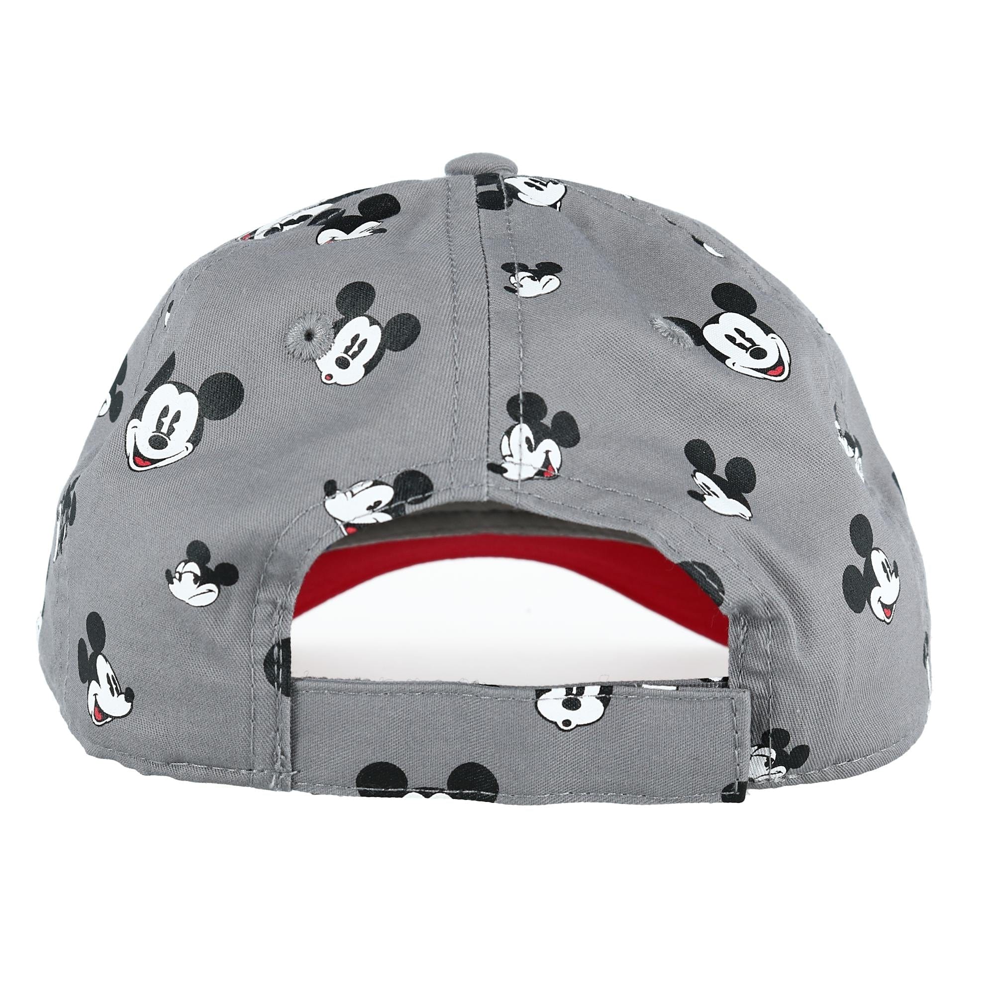 Jerry Leigh Disney Kids' Mickey Mouse Print Baseball Cap - Grey