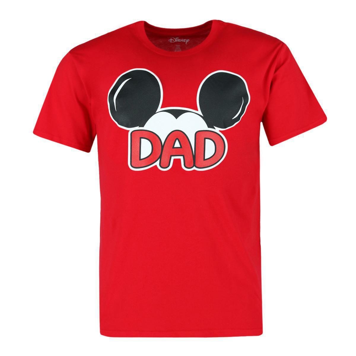 Jerry Leigh Men's Big and Tall Mickey Mouse Dad Family T-Shirt - Red Disney