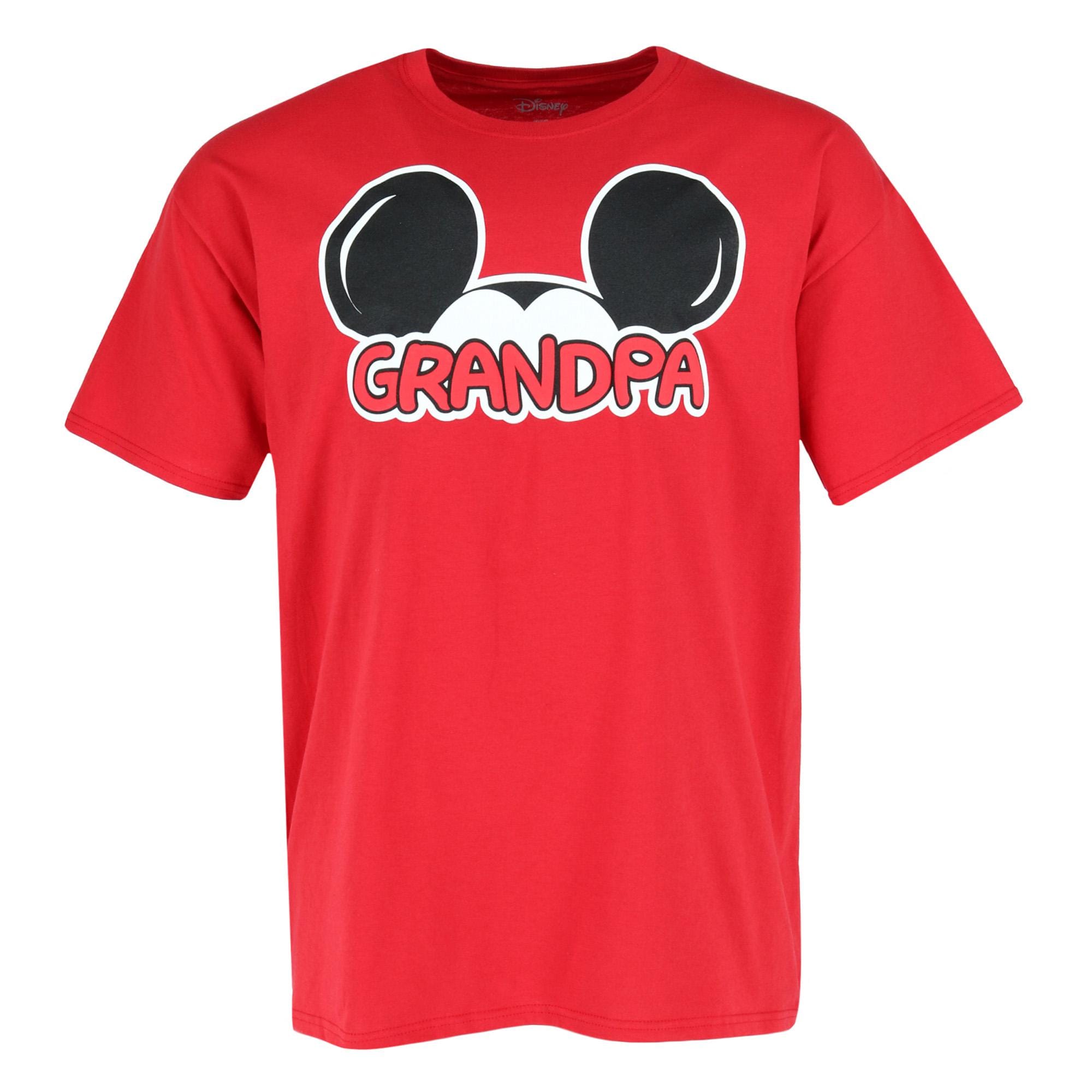Jerry Leigh Men's Mickey Mouse Grandpa Family T-Shirt