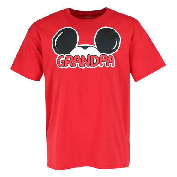 Men's Big and Tall Mickey Mouse Grandpa Family T-Shirt