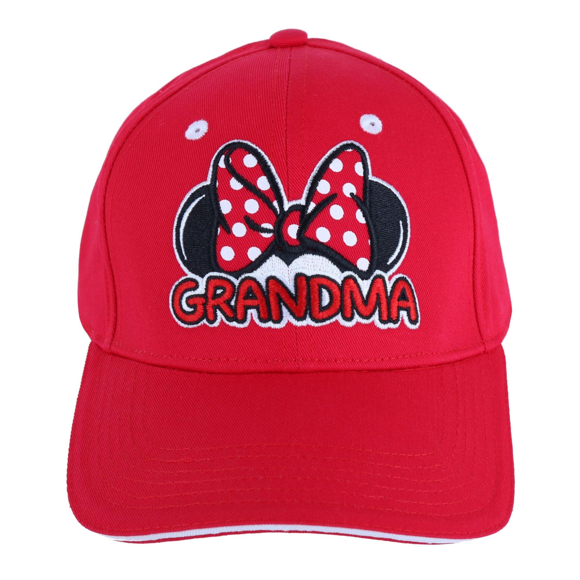 Jerry Leigh Women's Minnie Mouse Grandma Baseball Cap - Red