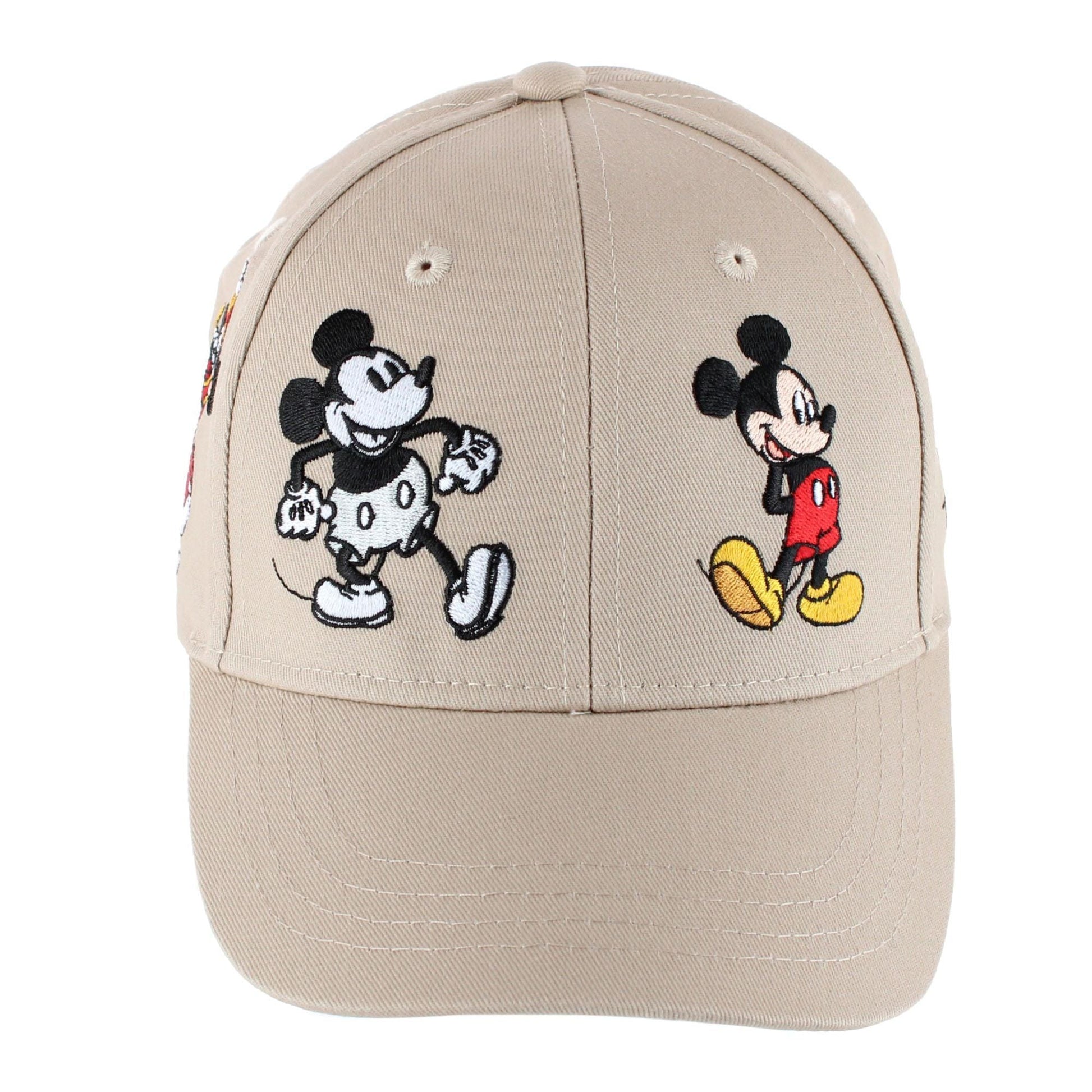 Jerry Leigh Kid's Mickey Through the Years Baseball Cap - Tan