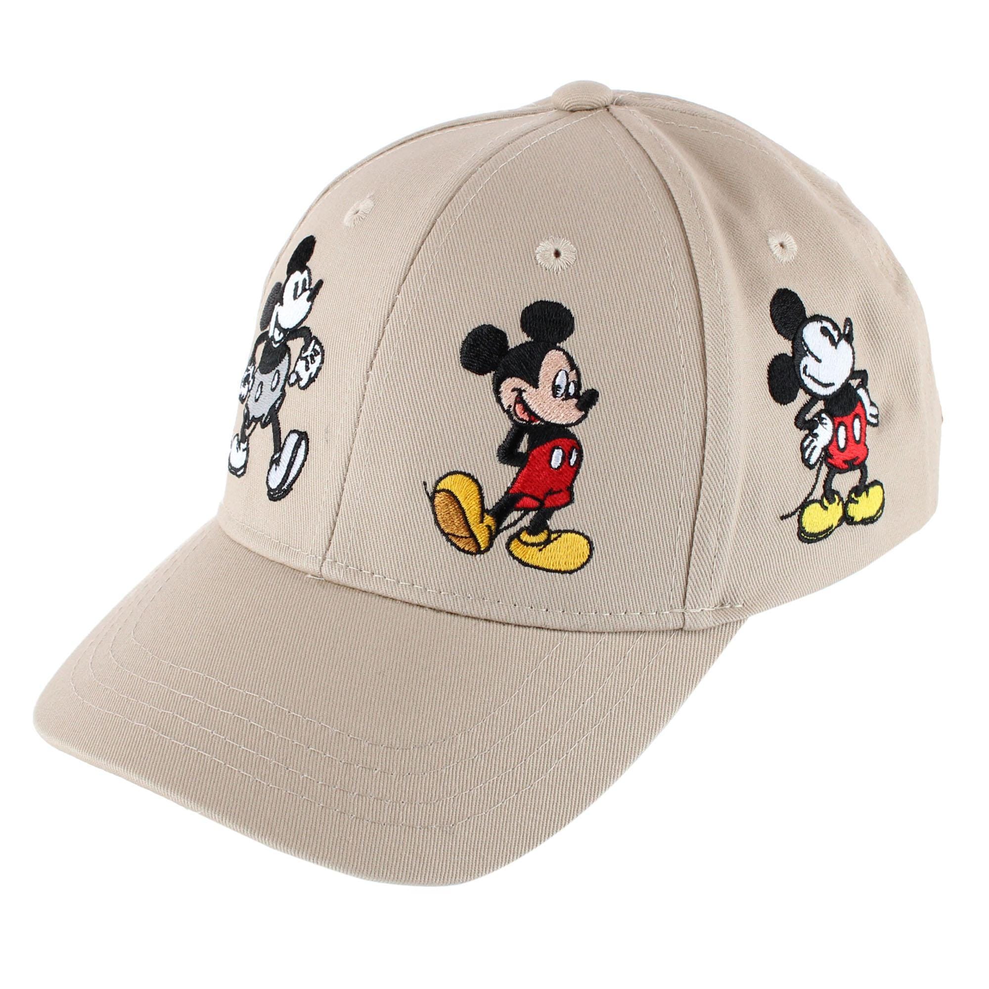 Jerry Leigh Kid's Mickey Through the Years Baseball Cap - Tan