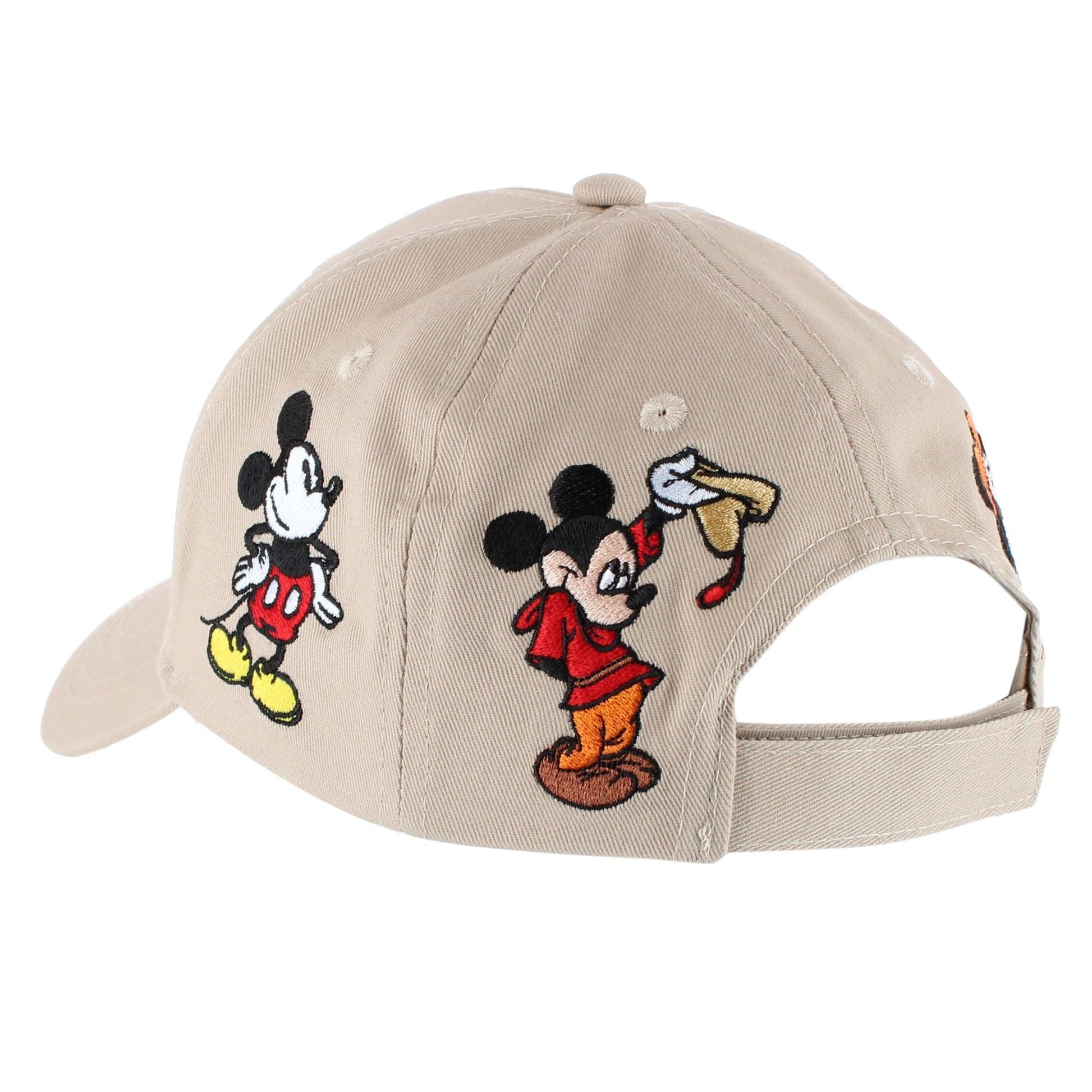 Jerry Leigh Kid's Mickey Through the Years Baseball Cap - Tan