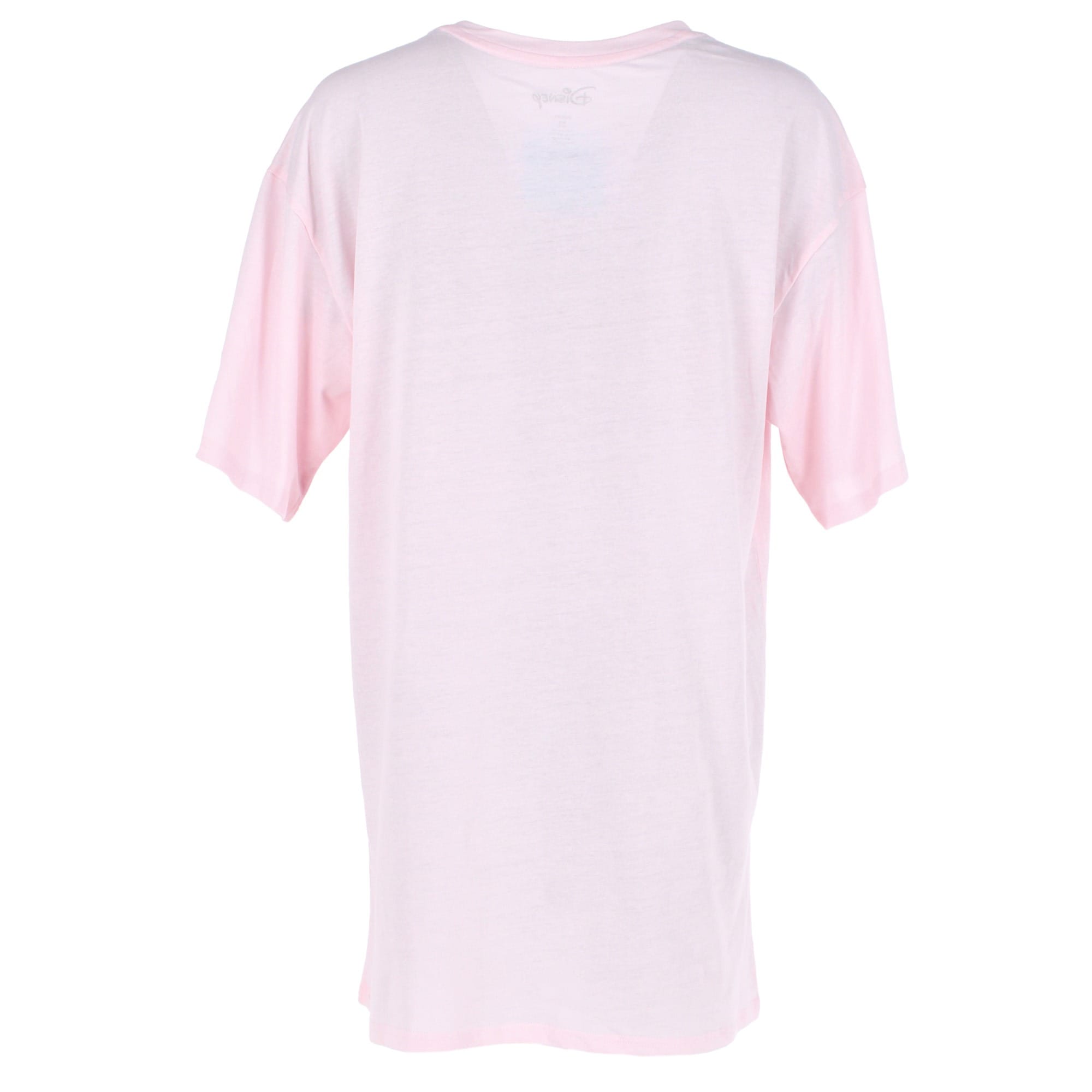 Jerry Leigh Juniors Disney Minnie Mouse Oversized Tee Shirt Dress - Light Pink