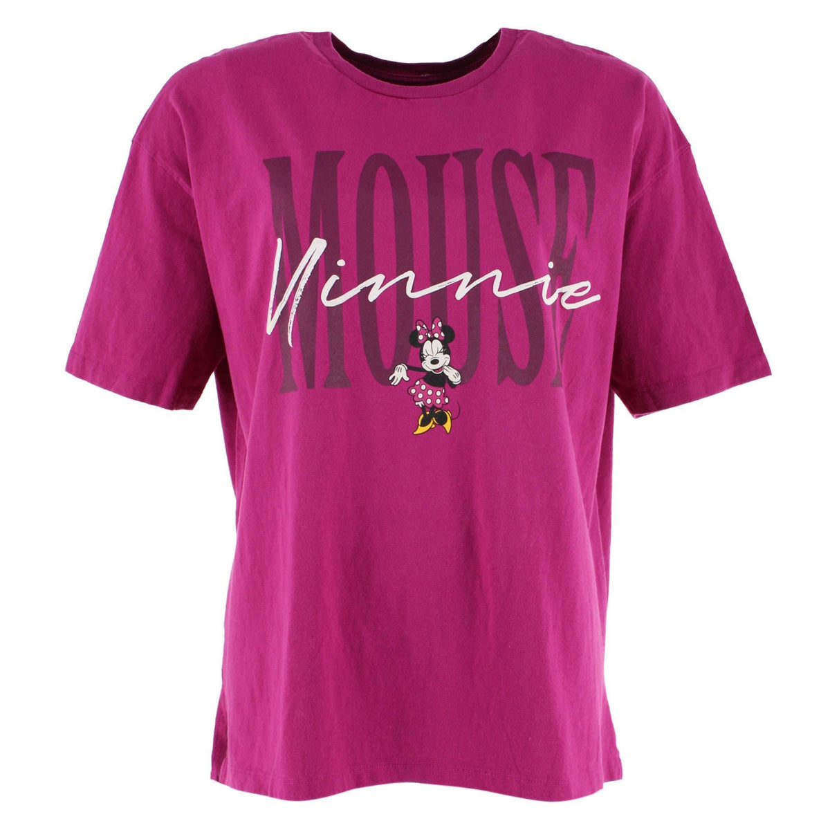 Minnie Script Women's Minnie Mouse Script Signature T-Shirt by Jerry Leigh | T-Shirts ...