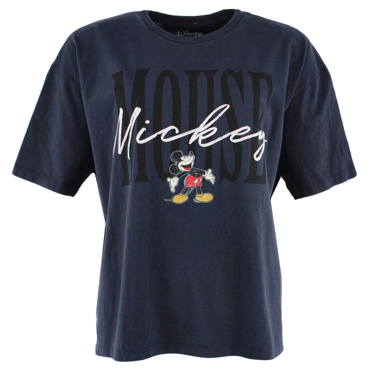 Jerry Leigh Unisex Mickey Mouse Script Signature T-Shirt