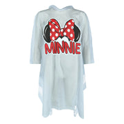 Women's Minnie Mouse Ears with Bold Print Rain Poncho
