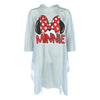 Women's Minnie Mouse Ears with Bold Print Rain Poncho