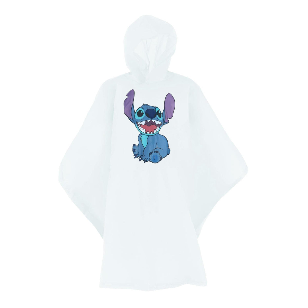 Jerry Leigh Adult's Stitch Print Rain Poncho - Clear