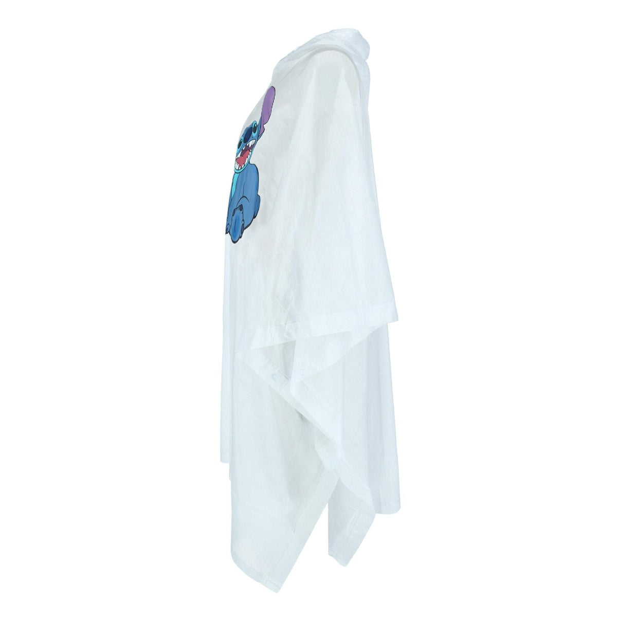 Jerry Leigh Adult's Stitch Print Rain Poncho - Clear