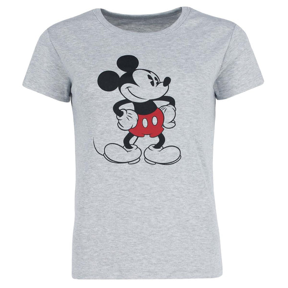 Women's Plus Size Disney Mickey Crewneck Short Sleeve Tee