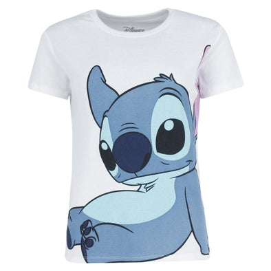 Women's Plus Size Disney Stitch Crewneck Short Sleeve Tee