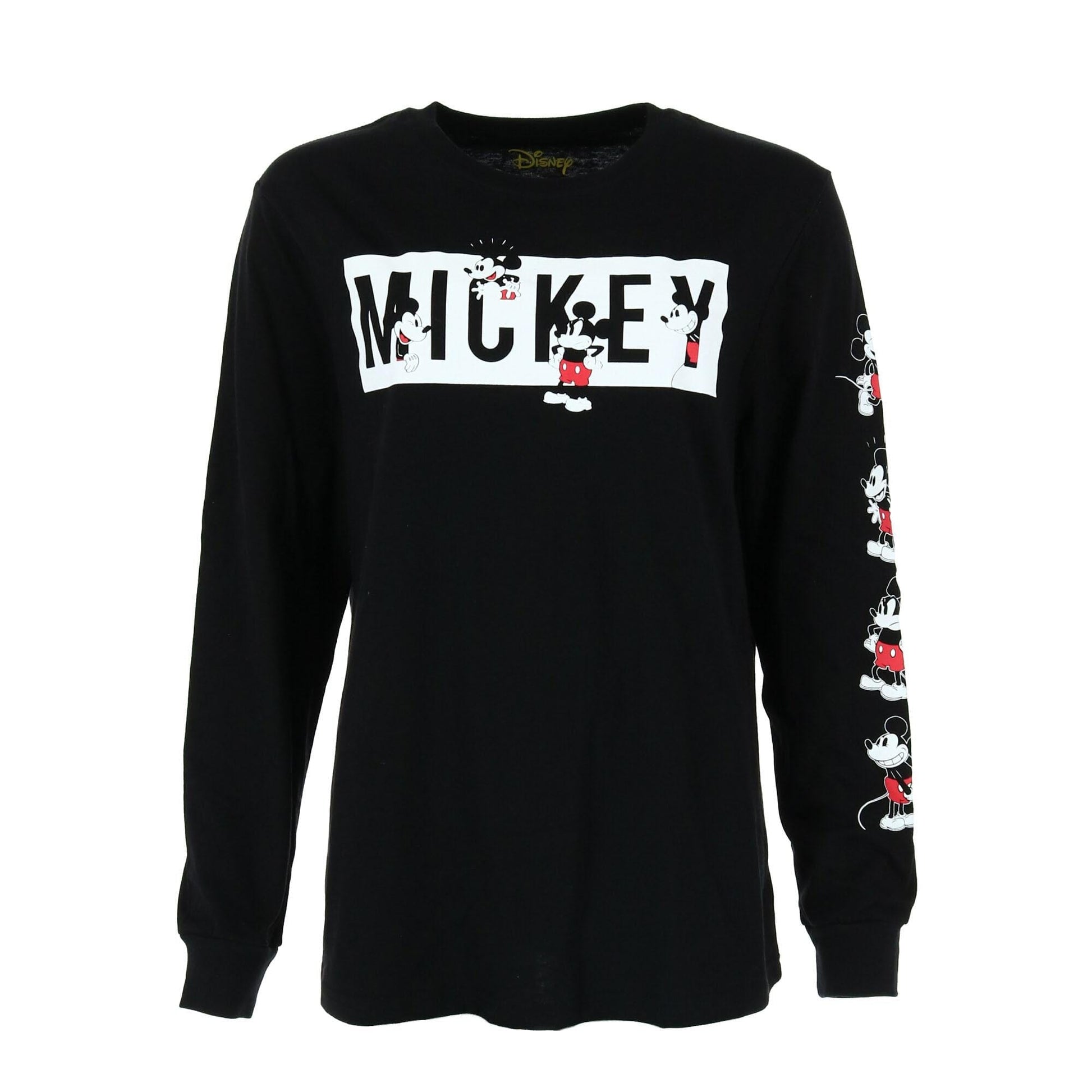 Jerry Leigh Disney Adult Many Mickey Long Sleeve Top - Black