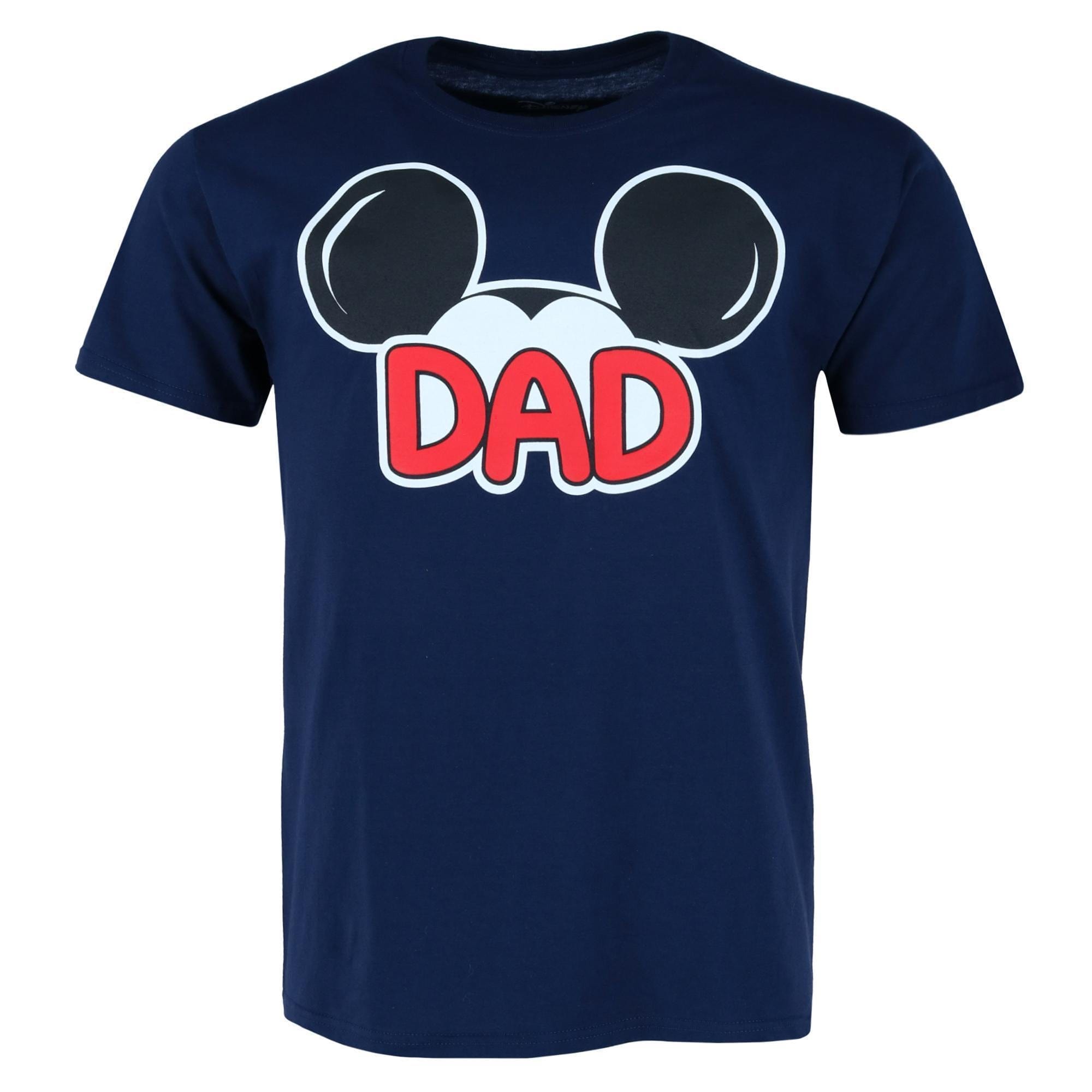 Jerry Leigh Men's Big and Tall Mickey Mouse Dad Family T-Shirt - Navy