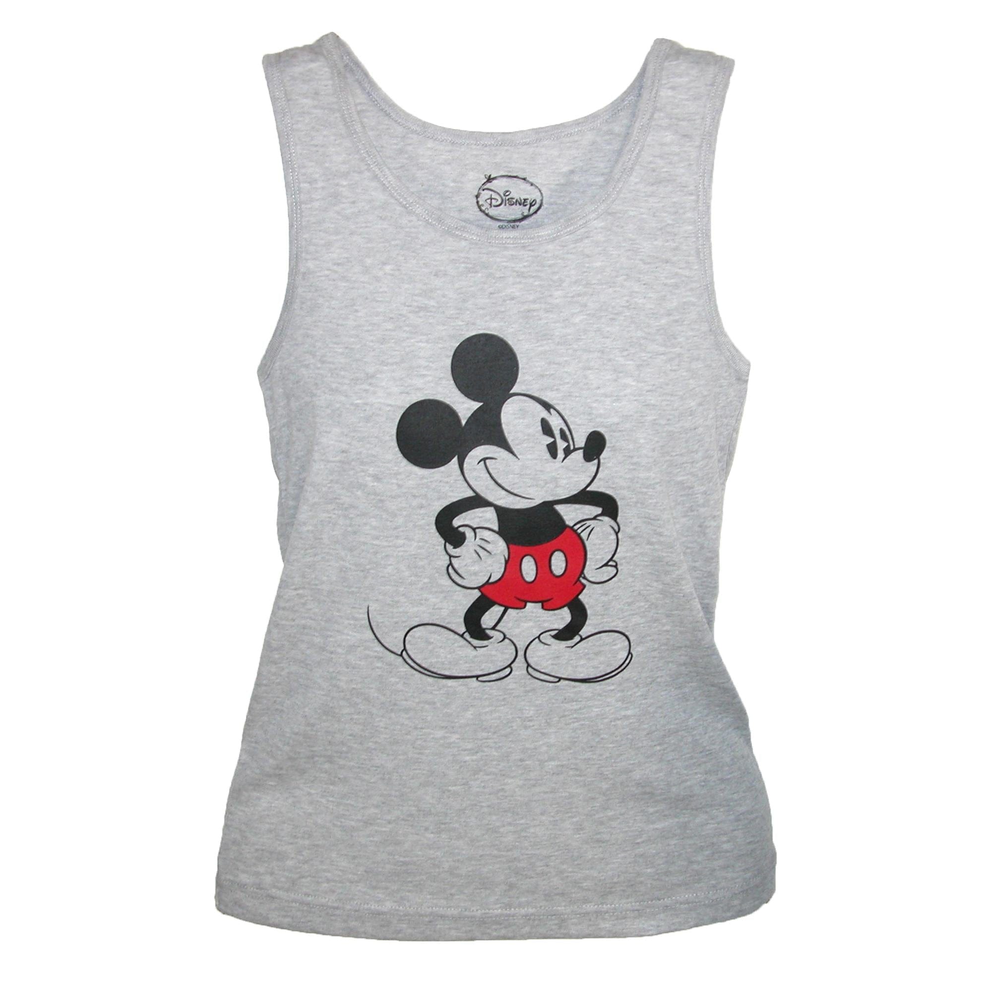 Disney Mickey Mouse Women's Tank and Pant Pajama Set - Grey