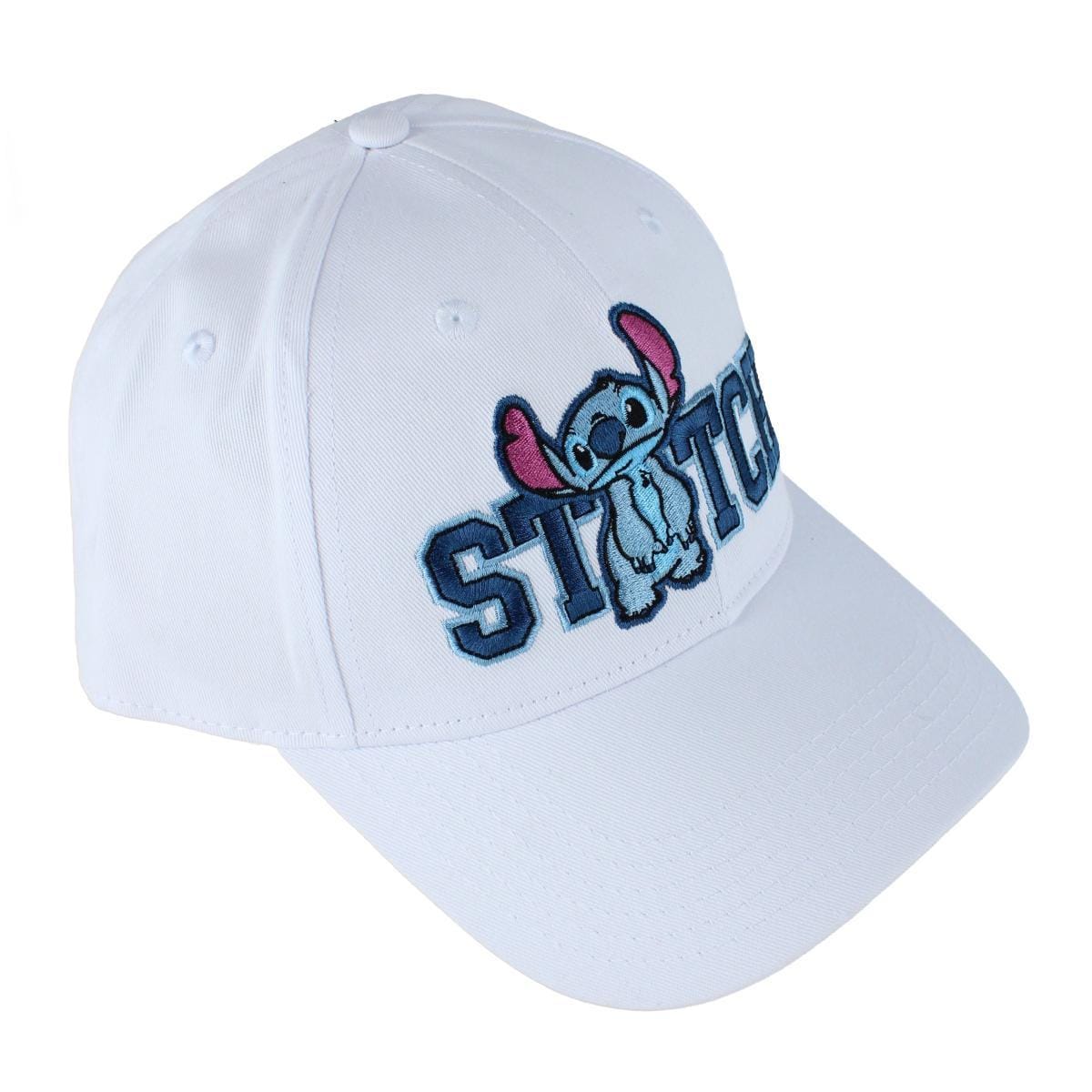 Jerry Leigh Unisex Lilo & Stitch Collegiate Baseball Cap - White