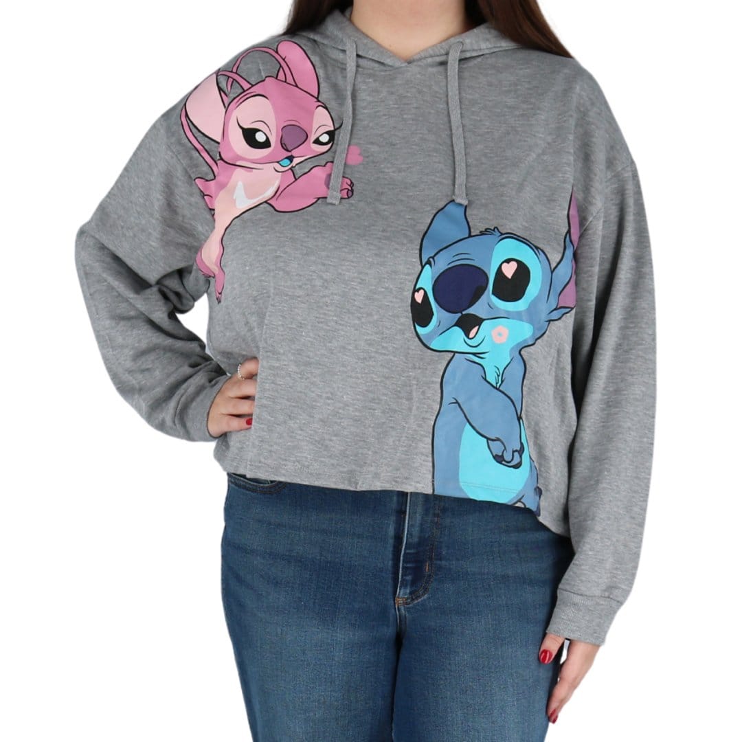 Jerry Leigh Women's Stitch and Angela Love Hoodie - Gray