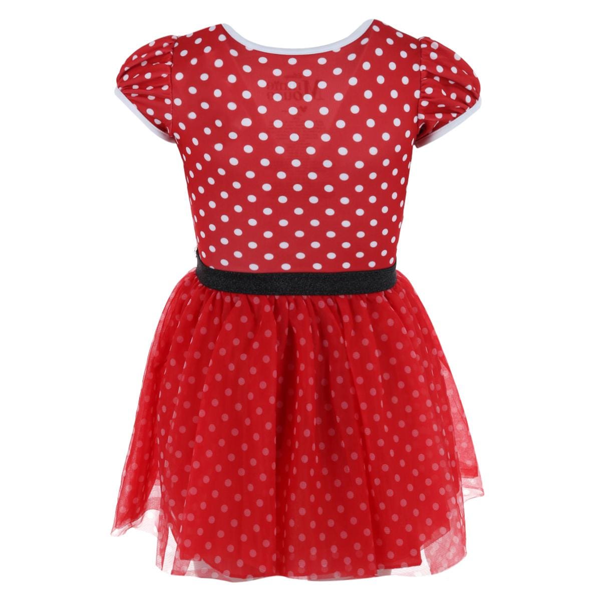 Jerry Leigh Girl's Disney Minnie Mouse Polka Dot Cosplay Tutu Dress - Red