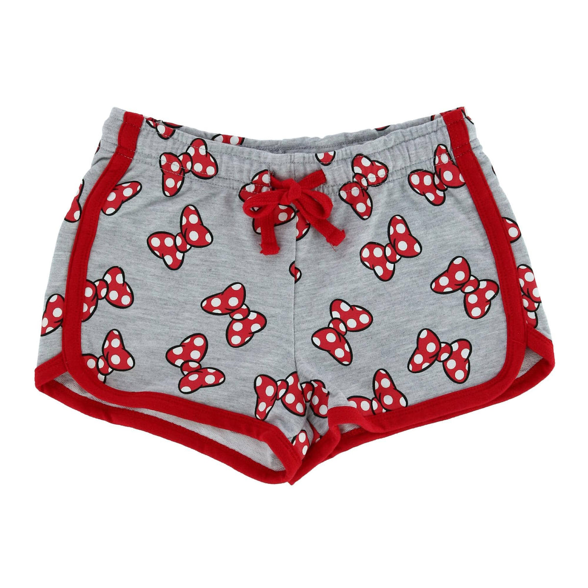 Jerry Leigh Disney Girl's Polka Dot Bow Shorts - Grey