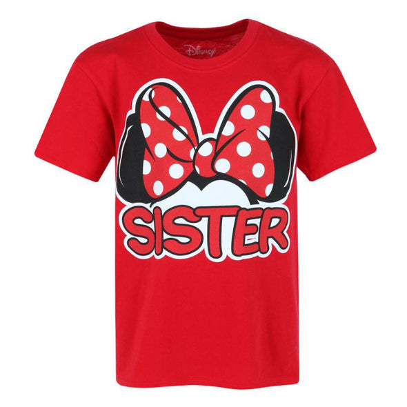 Disney Girl's Sister Minnie Mouse Family T-Shirt