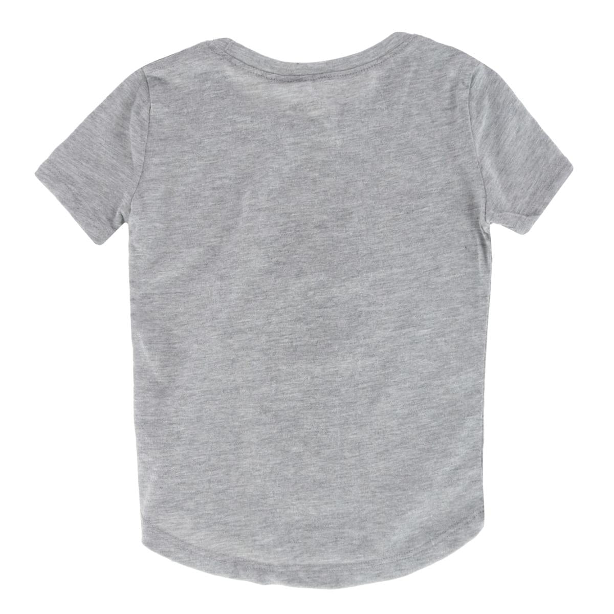 Jerry Leigh Girls Minnie Mouse Glitter Bow Short Sleeve T-Shirt - Grey