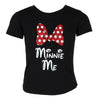 Girls Minnie Mouse Glitter Bow Tee Shirt